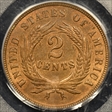 1868 2C MS64RB