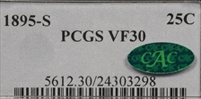 1895-S 25C VF30