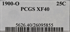1900-O 25C XF40