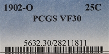 1902-O 25C VF30