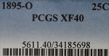 1895-O 25C XF40