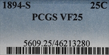 1894-S 25C VF25