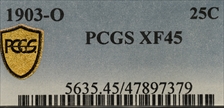 1903-O 25C XF45