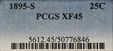 1895-S 25C XF45