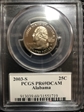 2003-S 25C Alabama PR69DCAM