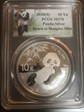 2020(S) 10 Yn Panda Silver Struck at Shanghai Mint MS70