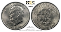 1971-D $1 MS65