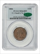 1806 1/2C C-1, Small 6, No Stems MS64BN