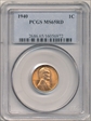 1940 1C MS65RD