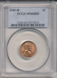 1941-D 1C MS66RD