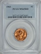 1961 1C MS65RD