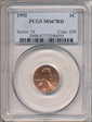 1992 1C MS67RD