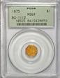 1875 G$1 BG-1112 MS64