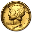 2016-W 10C Mercury Dime Gold 100th Anniversary First Strike Label SP70