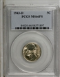 1943-D 5C MS66FS