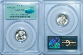 1943-D 10C MS67FB