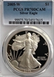 2005-W $1 Silver Eagle PR70DCAM
