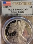 2015-W $1 Silver Eagle First Strike PR69DCAM