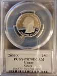 2009-S 25C Guam Silver PR70DCAM