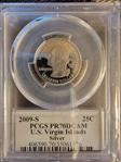 2009-S 25C U.S. Virgin Islands Silver PR70DCAM