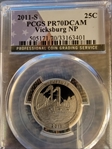 2011-S 25C Vicksburg NP PR70DCAM