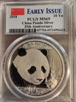 2018 10 Yn Panda Silver First Strike - 35th Anniversary MS69