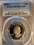 1980-S 25C PR70DCAM