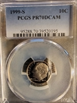 1999-S 10C PR70DCAM