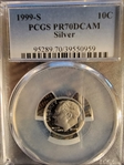 1999-S 10C Silver PR70DCAM