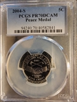 2004-S 5C Peace Medal PR70DCAM