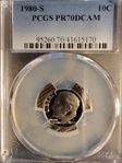 1980-S 10C PR70DCAM