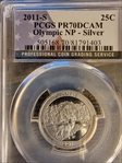 2011-S 25C Olympic NP - Silver PR70DCAM