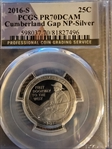 2016-S 25C Cumberland Gap NP-Silver PR70DCAM