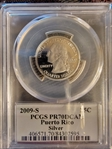 2009-S 25C Puerto Rico Silver PR70DCAM