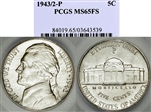 1943/2-P 5C MS65FS