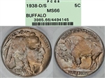 1938-D/S 5C Buffalo MS66
