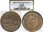 1857 1C FS-901, Die Clash w/ 25C XF45