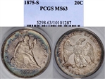 1875-S 20C MS63