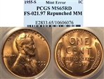 1955-S 1C MS65RD