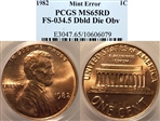 1982 1C MS65RD
