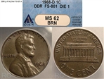 1968-D 1C MS62BN