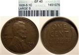 1928-S 1C AU58BN