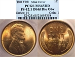 1909 VDB 1C MS65RD