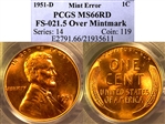 1951-D 1C MS66RD