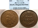 1865 1C Fancy 5 AU55BN
