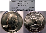 1964-D 25C MS63