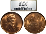 1947-S 1C MS66RD