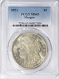 1921 $1 Morgan MS65