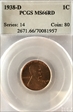 1938-D 1C MS66RD