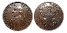 1791 Cent Washington, Small Eagle 